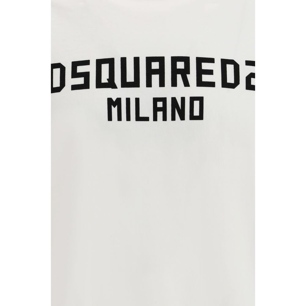 Dsquared² White Cotton T-Shirt – Designer Luxury Essentials