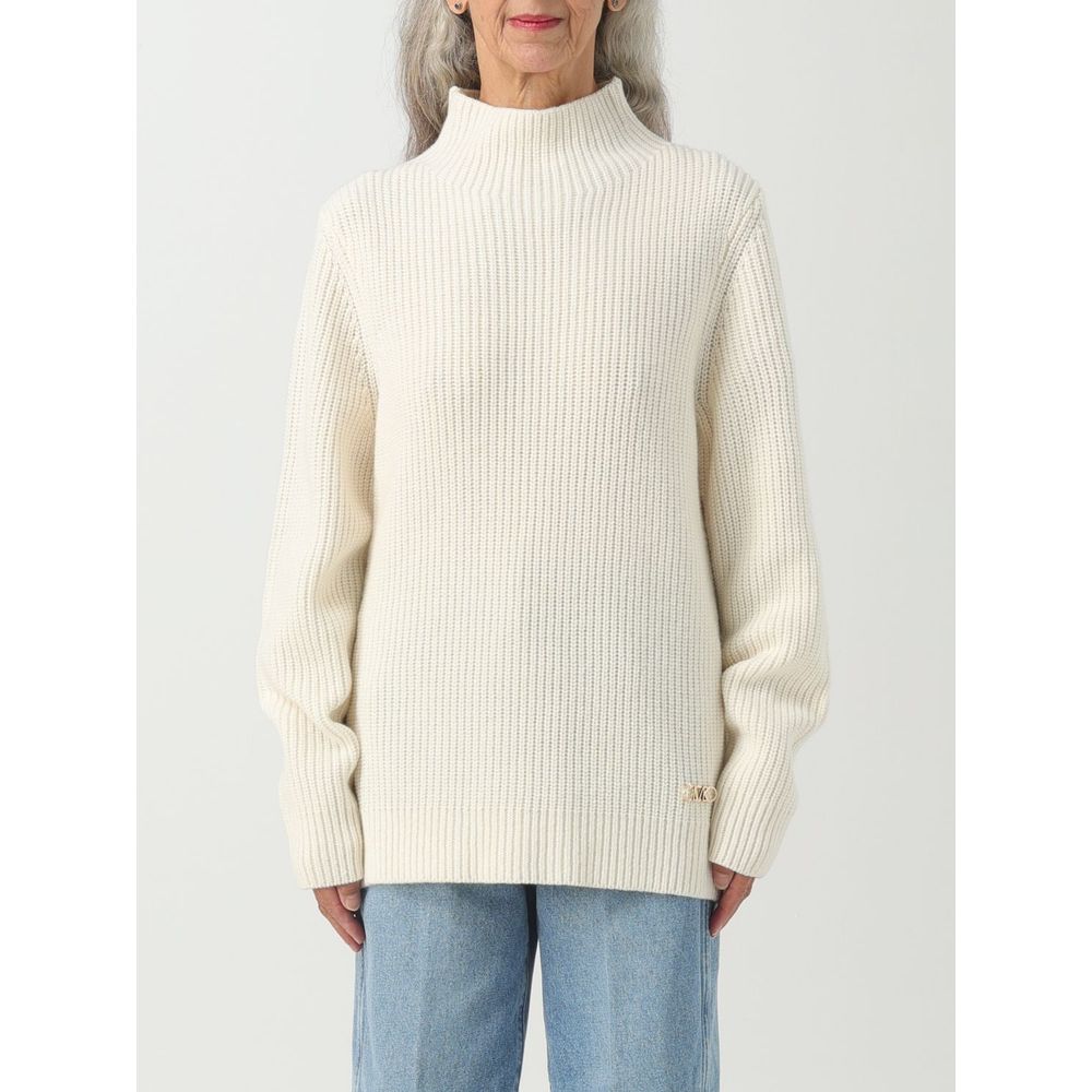 Elevate your wardrobe with the Michael Kors Bicolor Merino Wool Sweatshirt, a luxurious blend of comfort and elegance, perfect for sophisticated occasions.