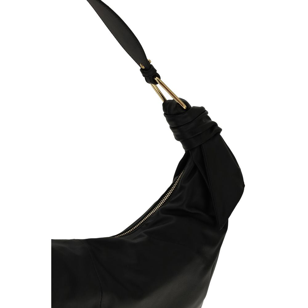 Elevate your elegance with the Coccinelle Black Calf Leather Bos Taurus Shoulder Bag, a masterpiece of exquisite craftsmanship and timeless allure, perfect for any occasion.