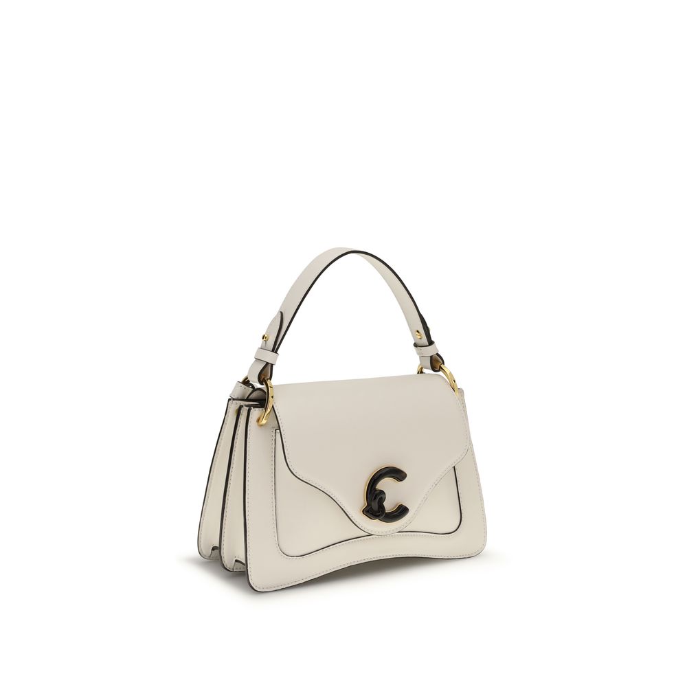 Coccinelle Cream Calf Leather Bos Taurus Shoulder Bag - Artisanal