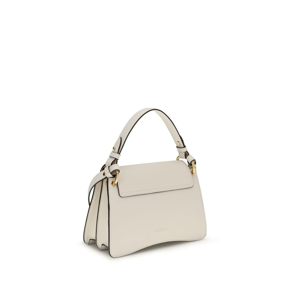 Coccinelle Cream Calf Leather Shoulder Bag - Artisanal Luxury