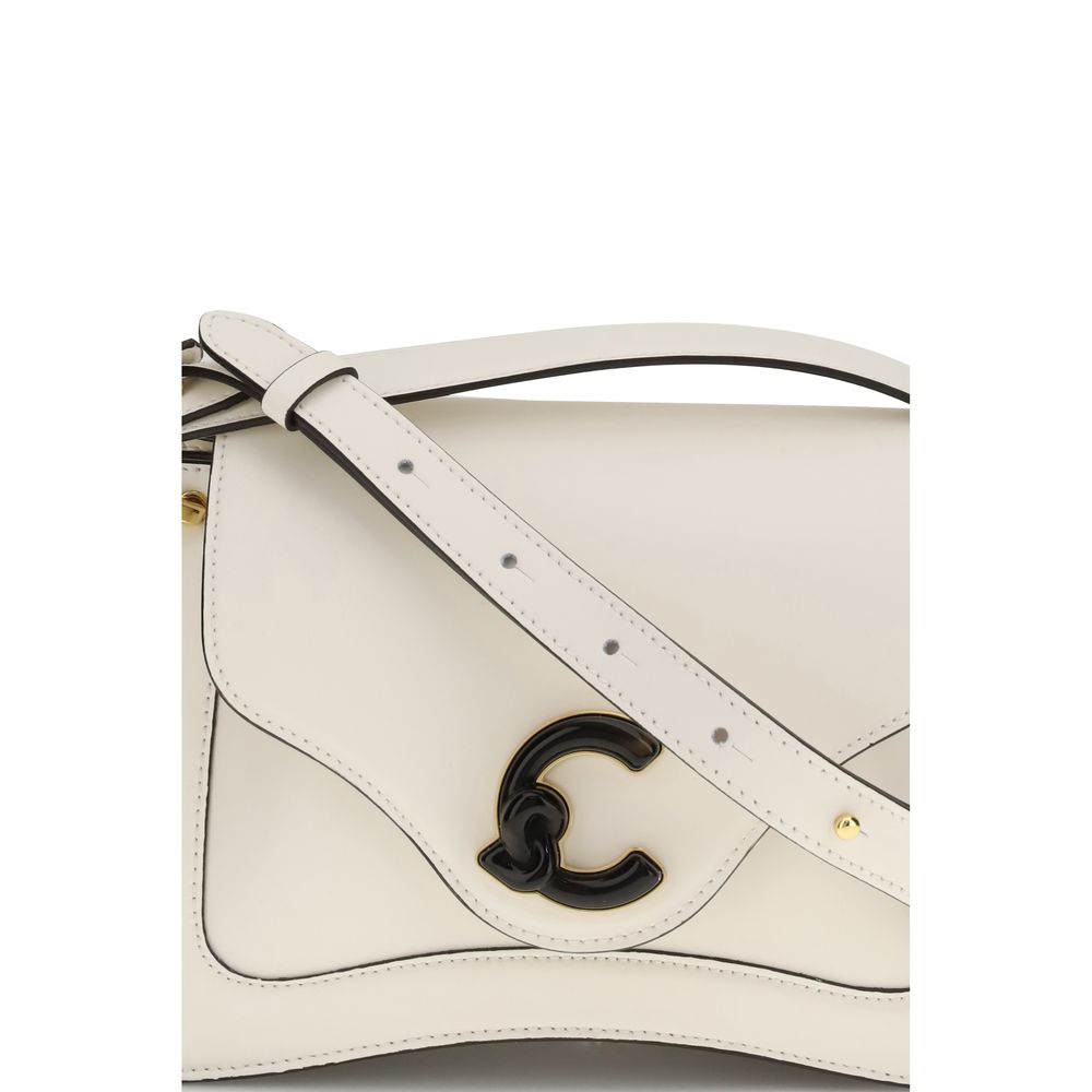 Coccinelle Cream Calf Leather Bos Taurus Shoulder Bag - Artisanal
