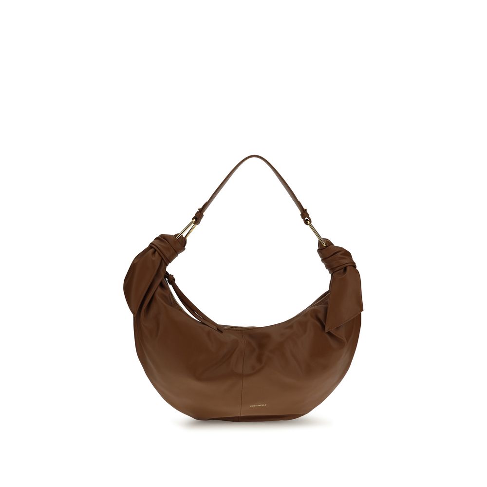Coccinelle Brown Calf Leather Shoulder Bag – Artisanal Luxury