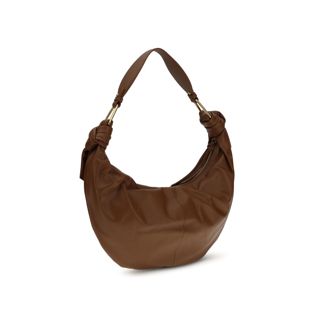 Coccinelle Brown Calf Leather Shoulder Bag – Artisanal Luxury