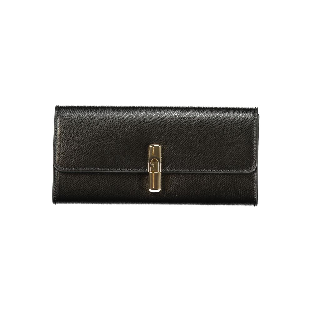 Furla Nero Leather Wallet - Timeless Elegance in Luxury Fashion