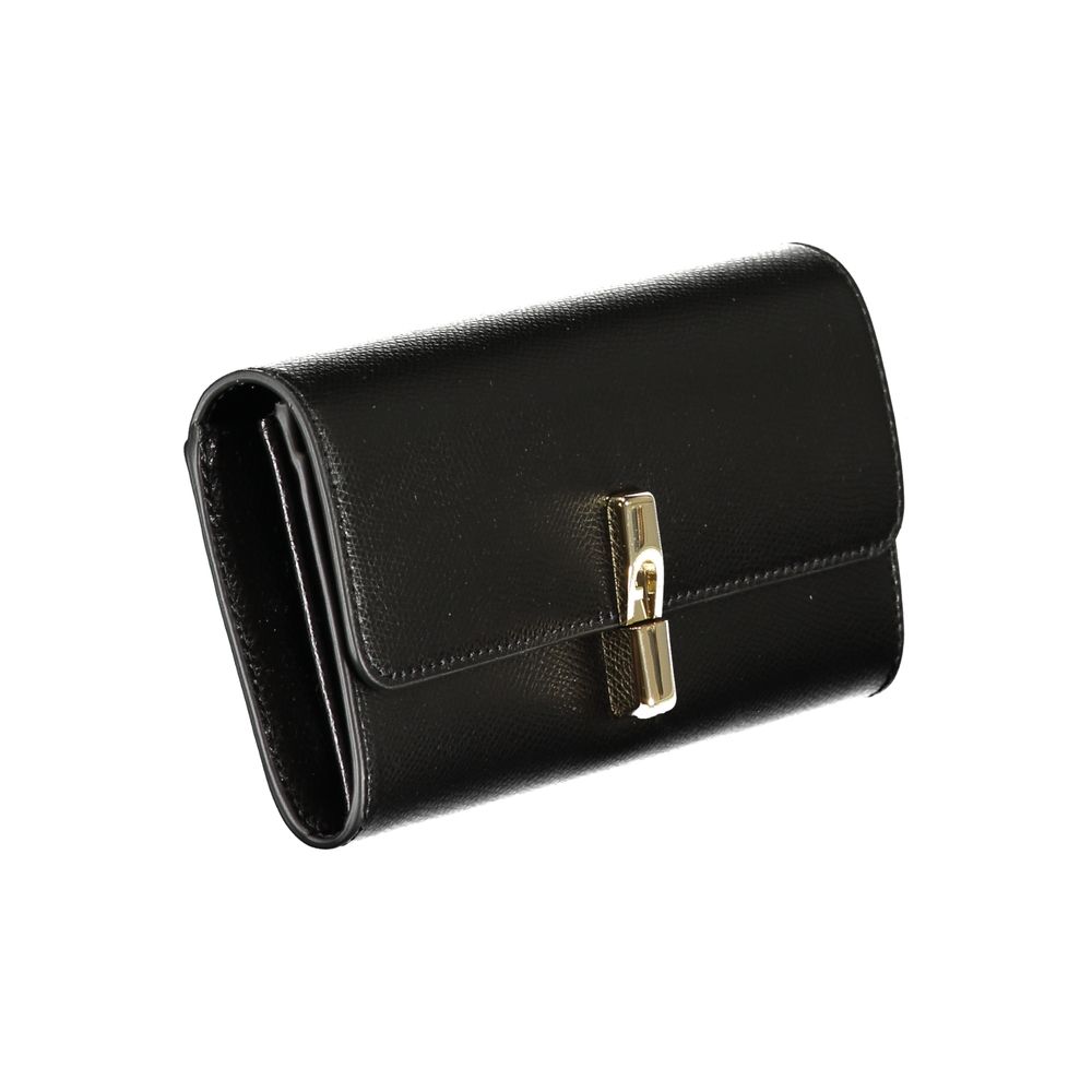 Furla Nero Leather Wallet - Timeless Elegance for Discerning Taste