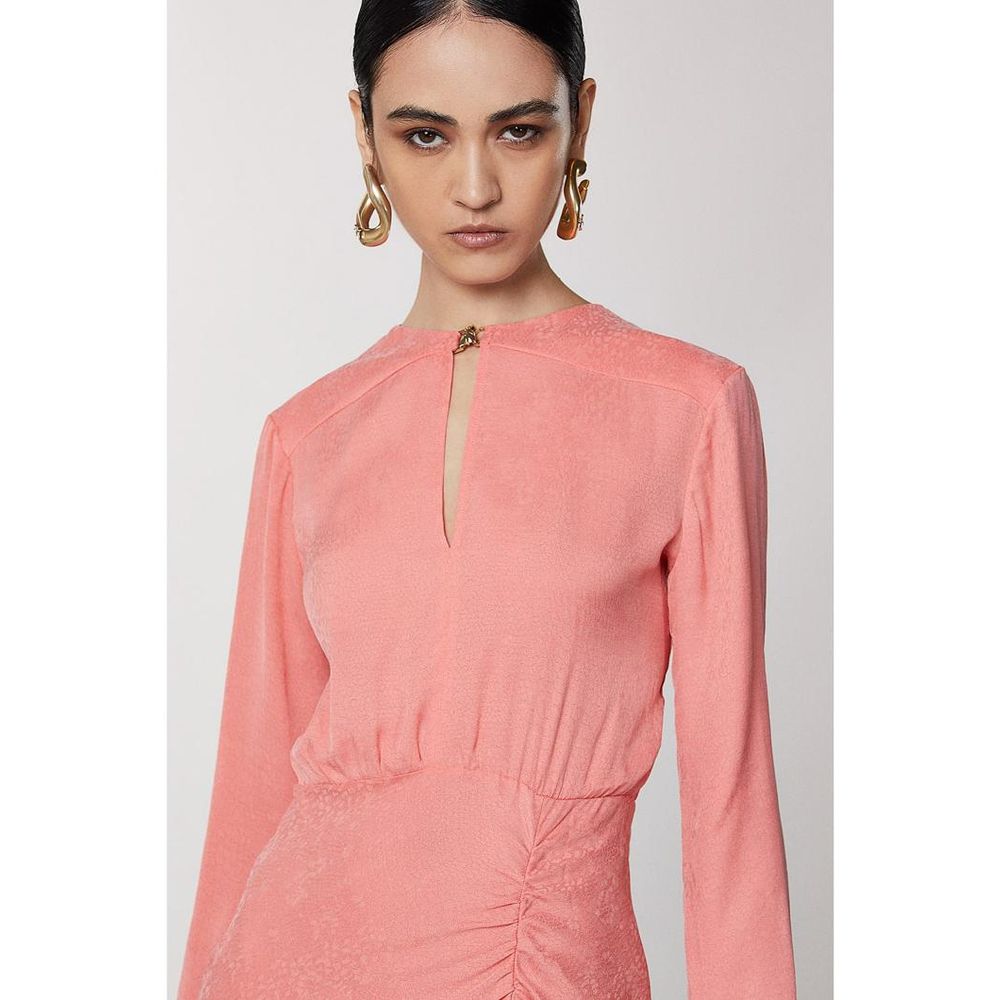 Patrizia Pepe Pink Copper Casual Dress - Effortless Elegance