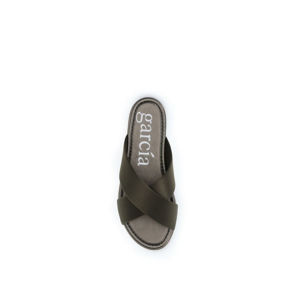 Pedro García Brown Silk Flat Sandals - Elevate Your Elegance