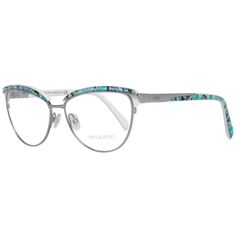 Emilio Pucci Gray Metal Glasses - Luxurious Designer Eyewear