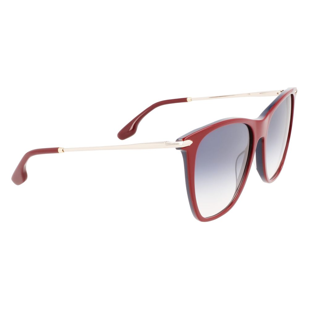 Indulge in the elegance of Victoria Beckham Burgundy Acetate Sunglasses, where luxurious craftsmanship meets sophisticated style, perfect for the discerning individual.