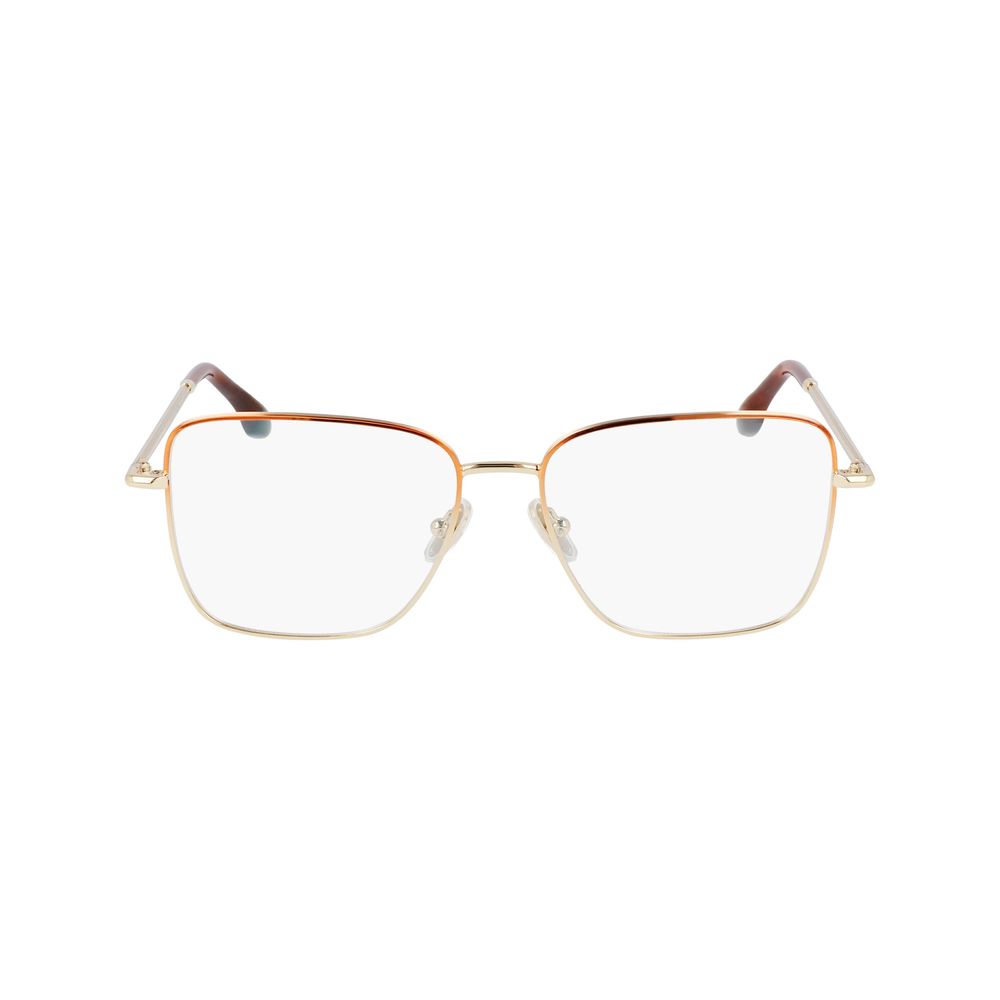 Discover timeless sophistication with Victoria Beckham Brown Metal Glasses, where exquisite craftsmanship meets luxurious style for the discerning individual.