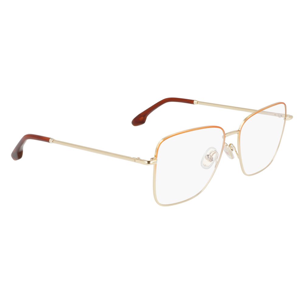 Discover the exquisite Victoria Beckham Brown Metal Glasses, where unparalleled craftsmanship meets timeless elegance, perfect for the discerning individual.
