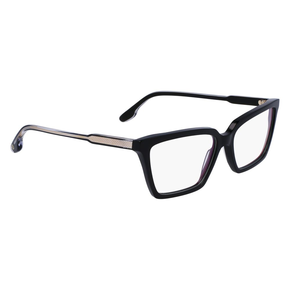 Indulge in the timeless sophistication of Victoria Beckham Black Acetate Glasses, where meticulous craftsmanship meets luxurious design for the discerning individual.