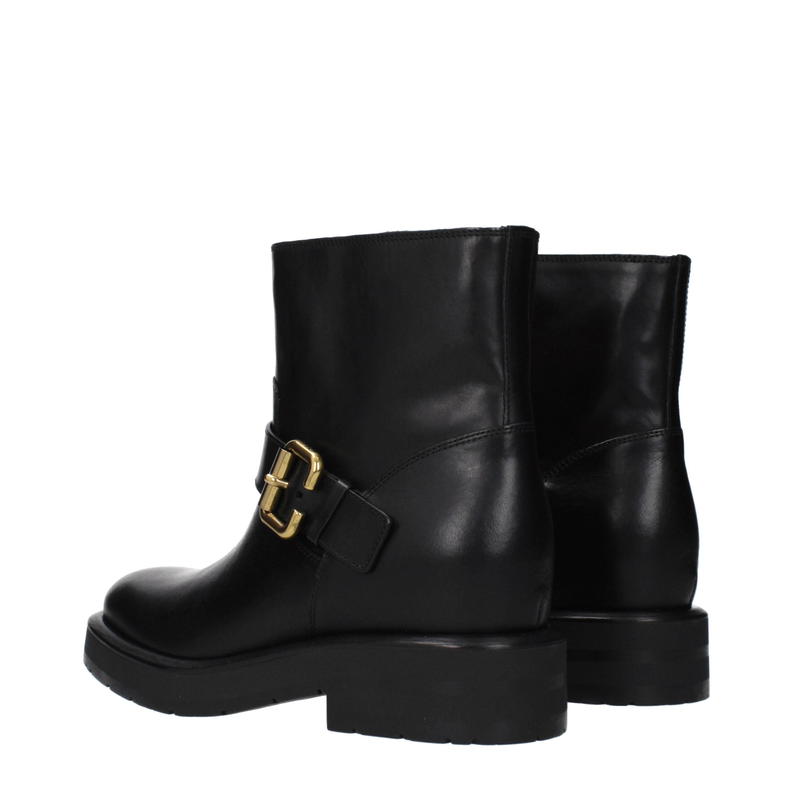 Chloé Black Leather Ankle Boots - Artisanal Luxury Footwear