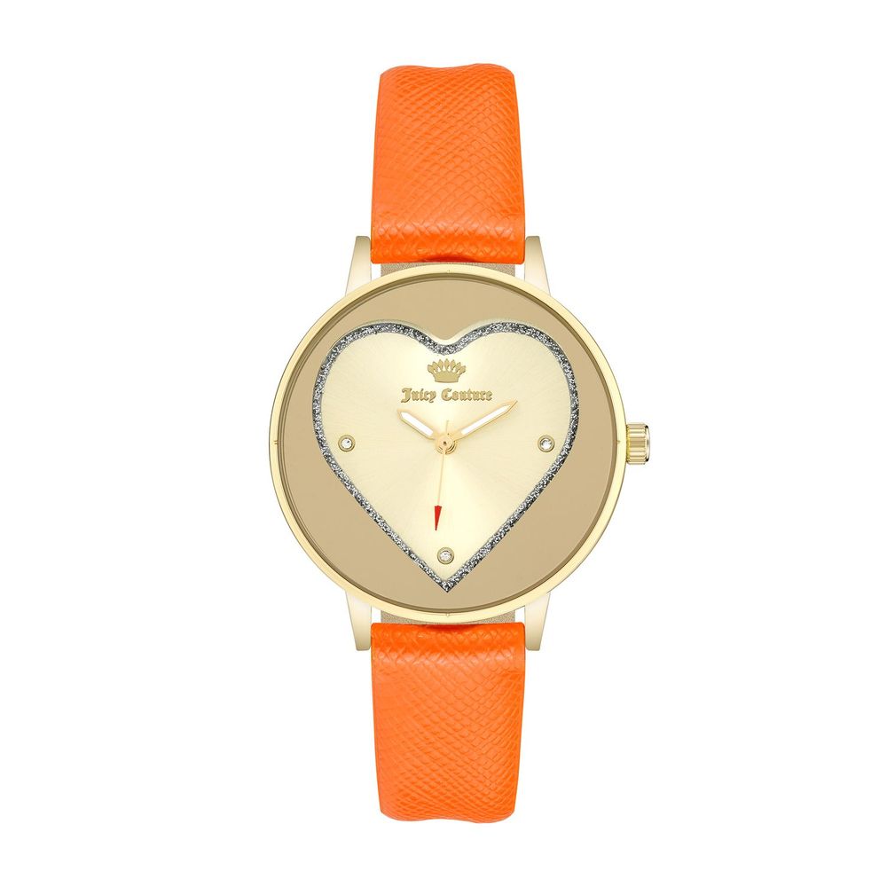 Experience the exquisite Juicy Couture Orange Plastic Dress Watch, a timeless blend of opulence and modern elegance, perfect for those who embrace luxury and sophistication.