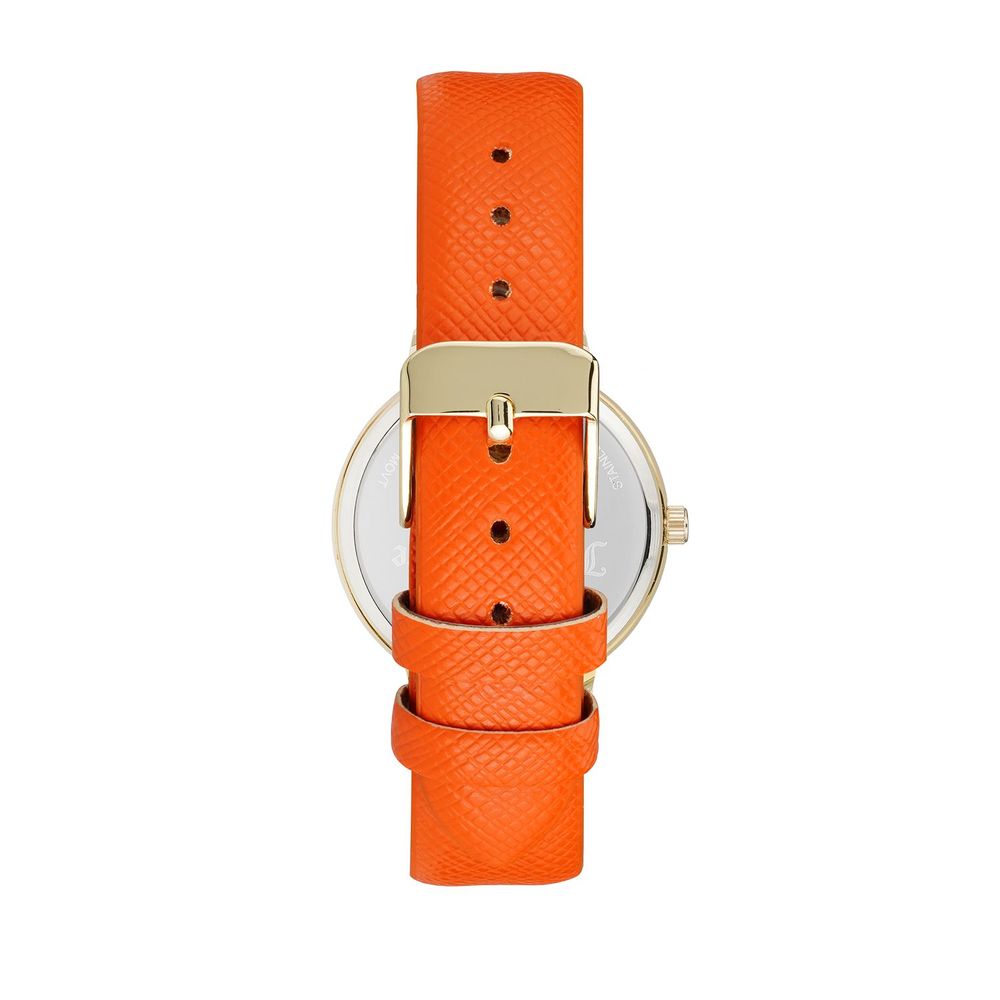 Indulge in the Juicy Couture Orange Plastic Dress Watch, where exquisite craftsmanship meets vibrant style, embodying modern luxury for the discerning individual.