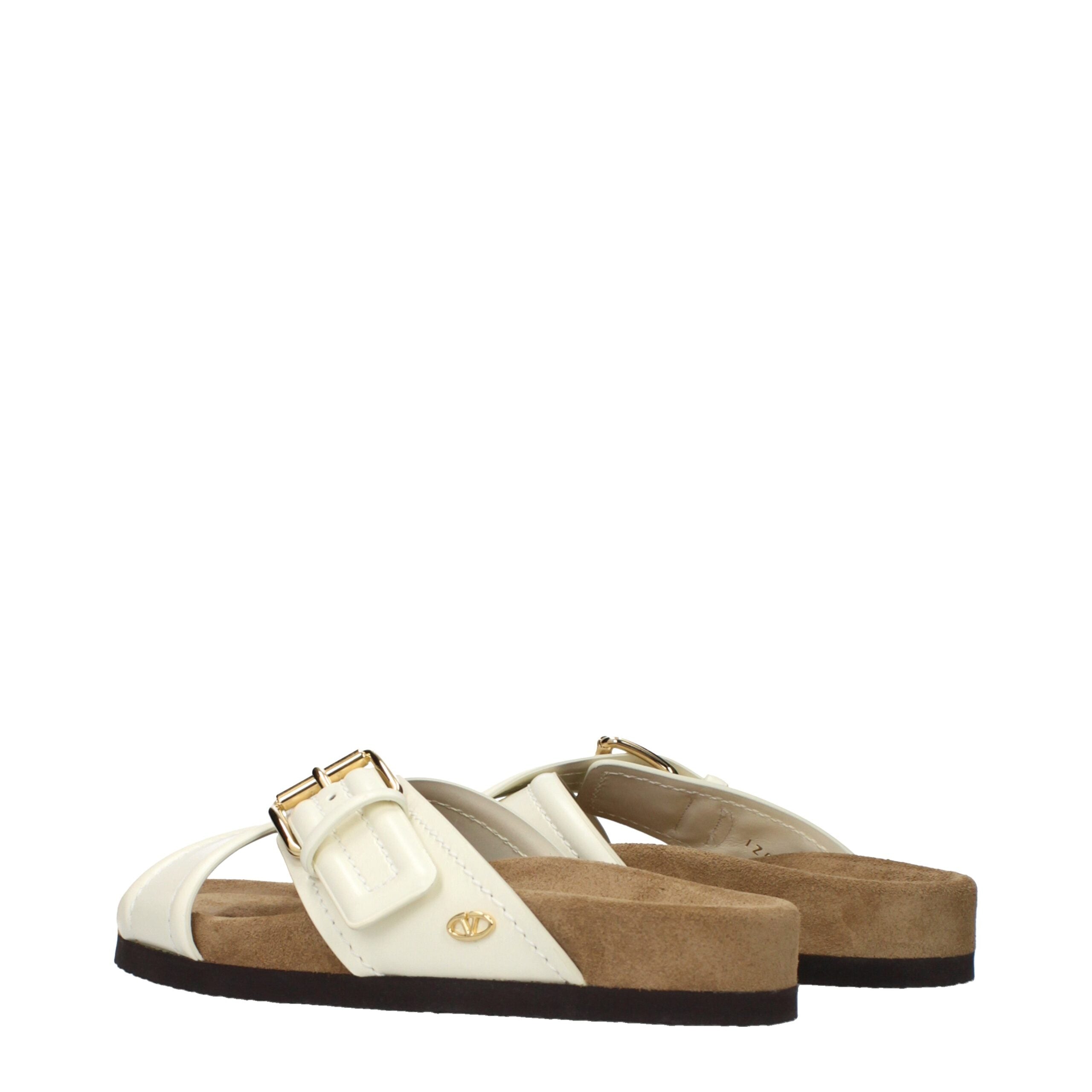 Valentino Garavani Beige Leather Slippers | Artisanal Luxury Footwear