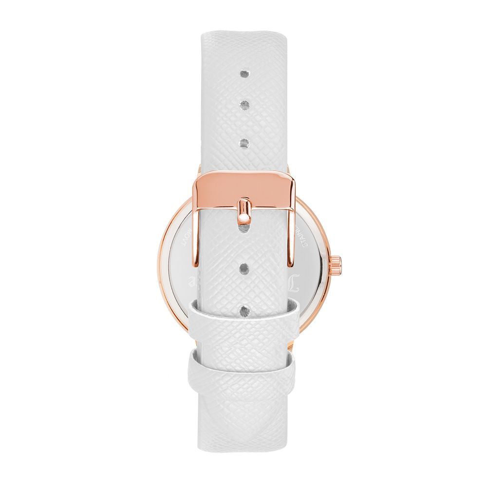 Discover the Juicy Couture White Plastic Dress Watch, a luxurious quartz timepiece that embodies elegance and sophistication, perfect for any refined occasion.