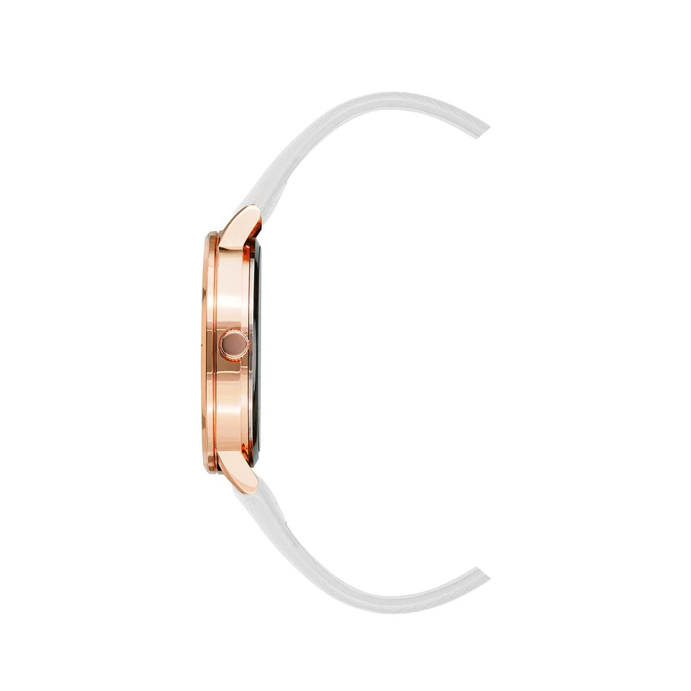 Indulge in the elegance of the Juicy Couture White Plastic Dress Watch, a luxurious quartz timepiece that embodies sophistication and timeless allure for every occasion.