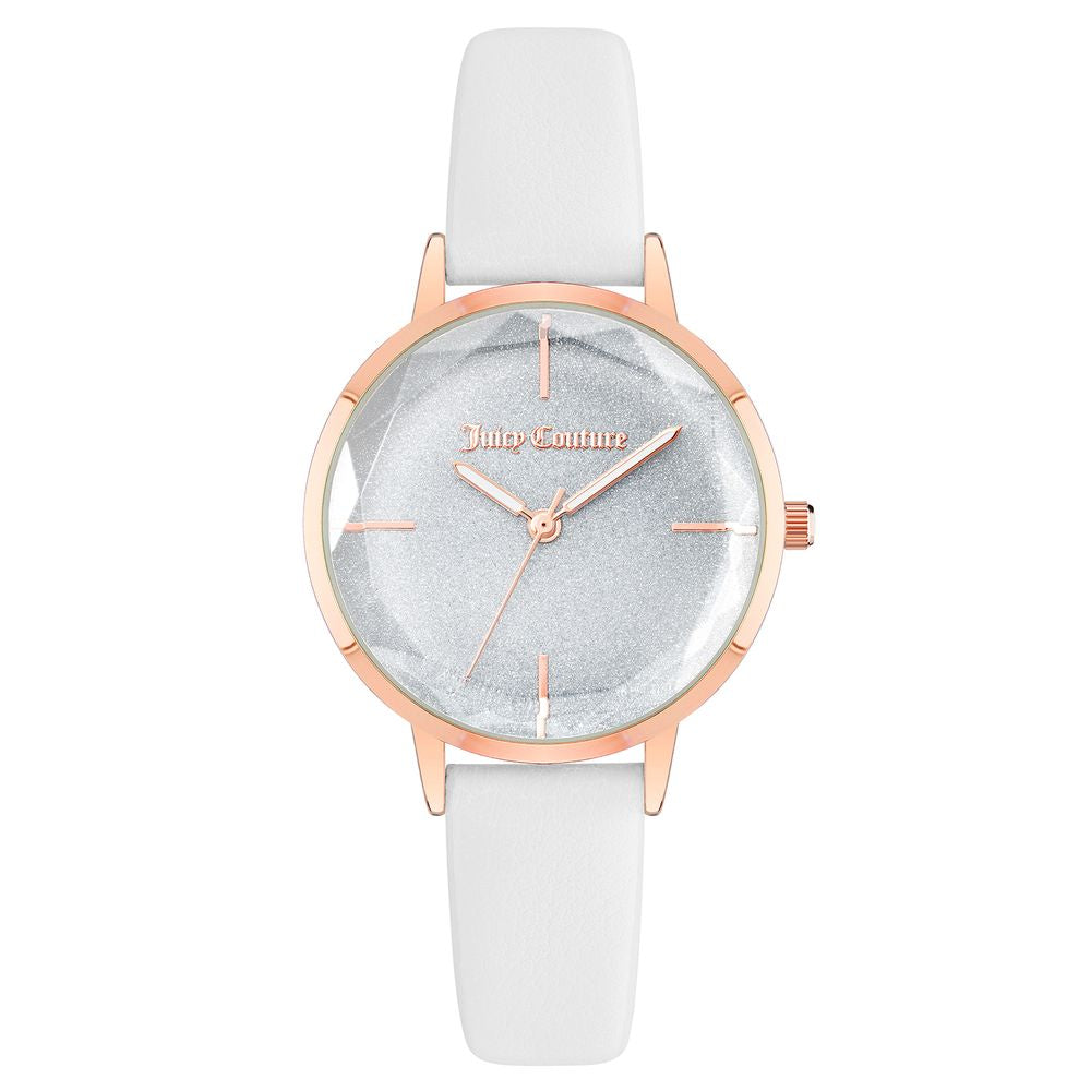 Discover the Juicy Couture White Plastic Dress Watch, a luxurious blend of exquisite craftsmanship and timeless elegance, perfect for elevating any sophisticated ensemble.