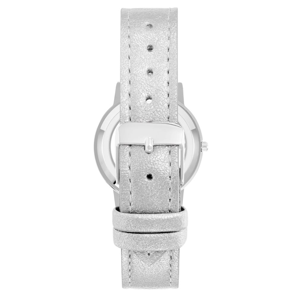 Discover the Juicy Couture Silver Plastic Dress Watch, a luxurious timepiece that embodies sophistication and elegance, perfect for the discerning individual.