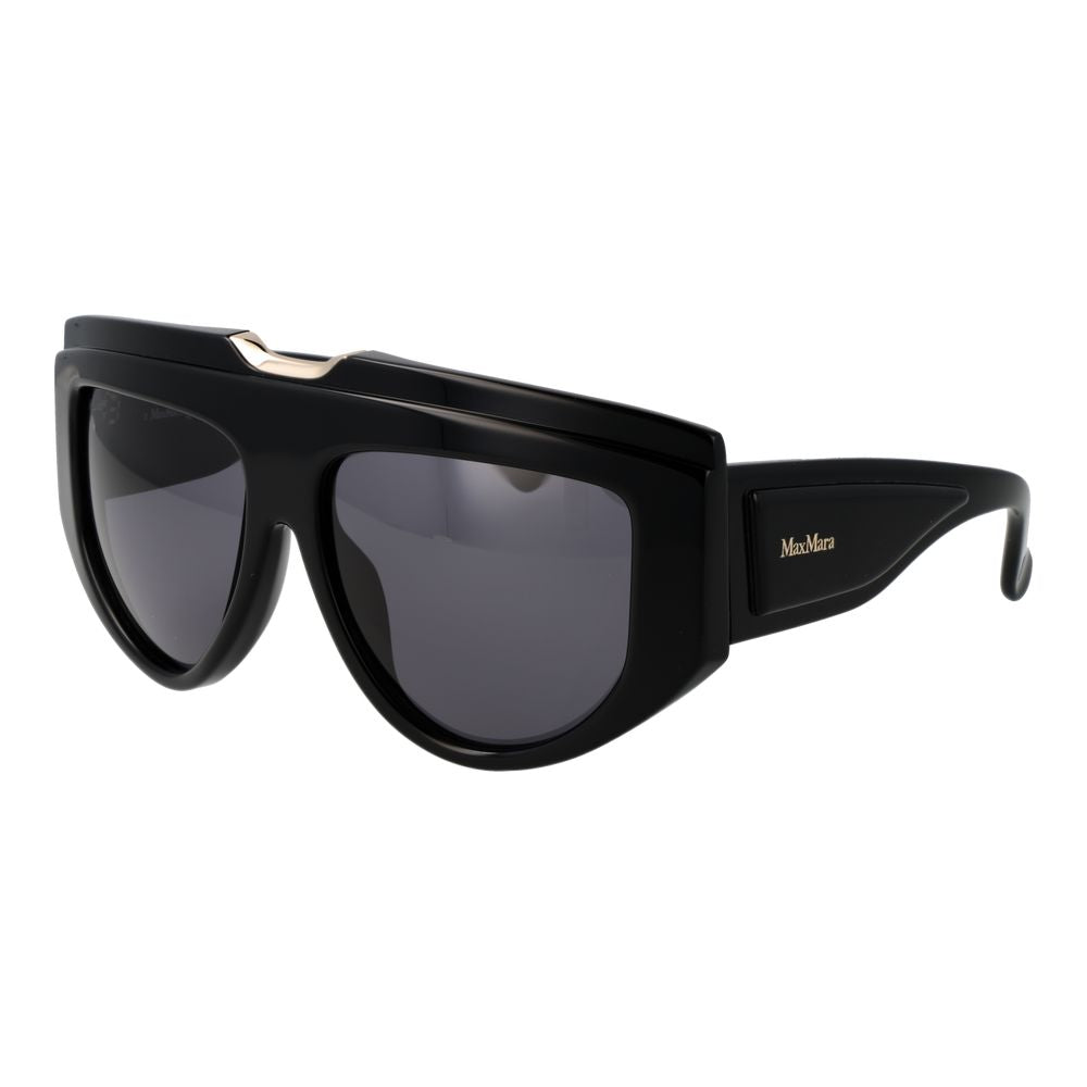 Indulge in the elegance of Max Mara Black Acetate Sunglasses, a 2023 masterpiece crafted for the discerning individual, offering timeless luxury and essential sun protection.