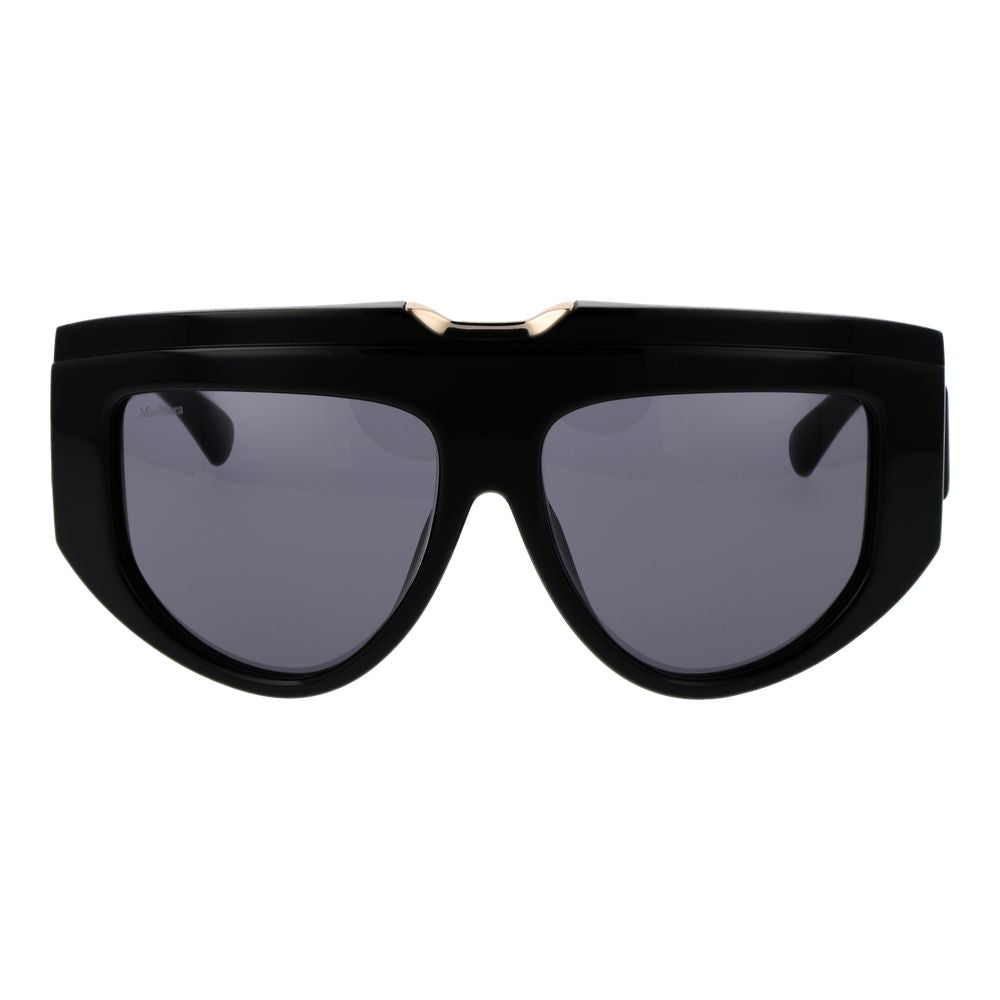 Indulge in the Max Mara Black Acetate Sunglasses, a 2023 masterpiece of luxurious design and timeless elegance, offering 100% UVA & UVB protection for the discerning individual.