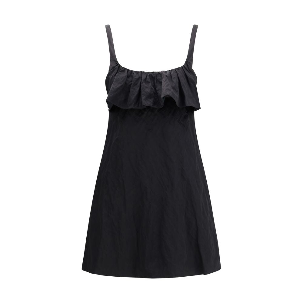 Chloé Black Cotton Casual Dress - Timeless Elegance Redefined