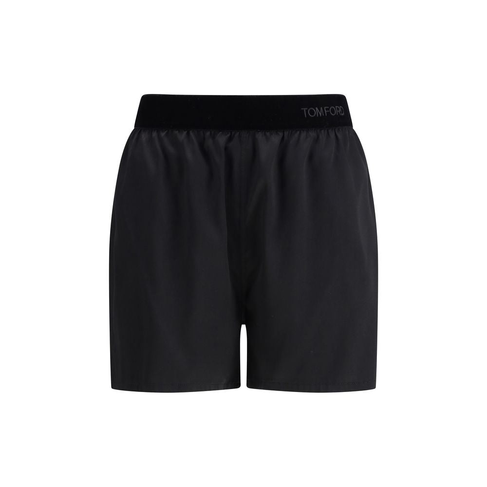 Tom Ford Black Silk Bermuda Shorts - Luxurious Elegance in Fashion