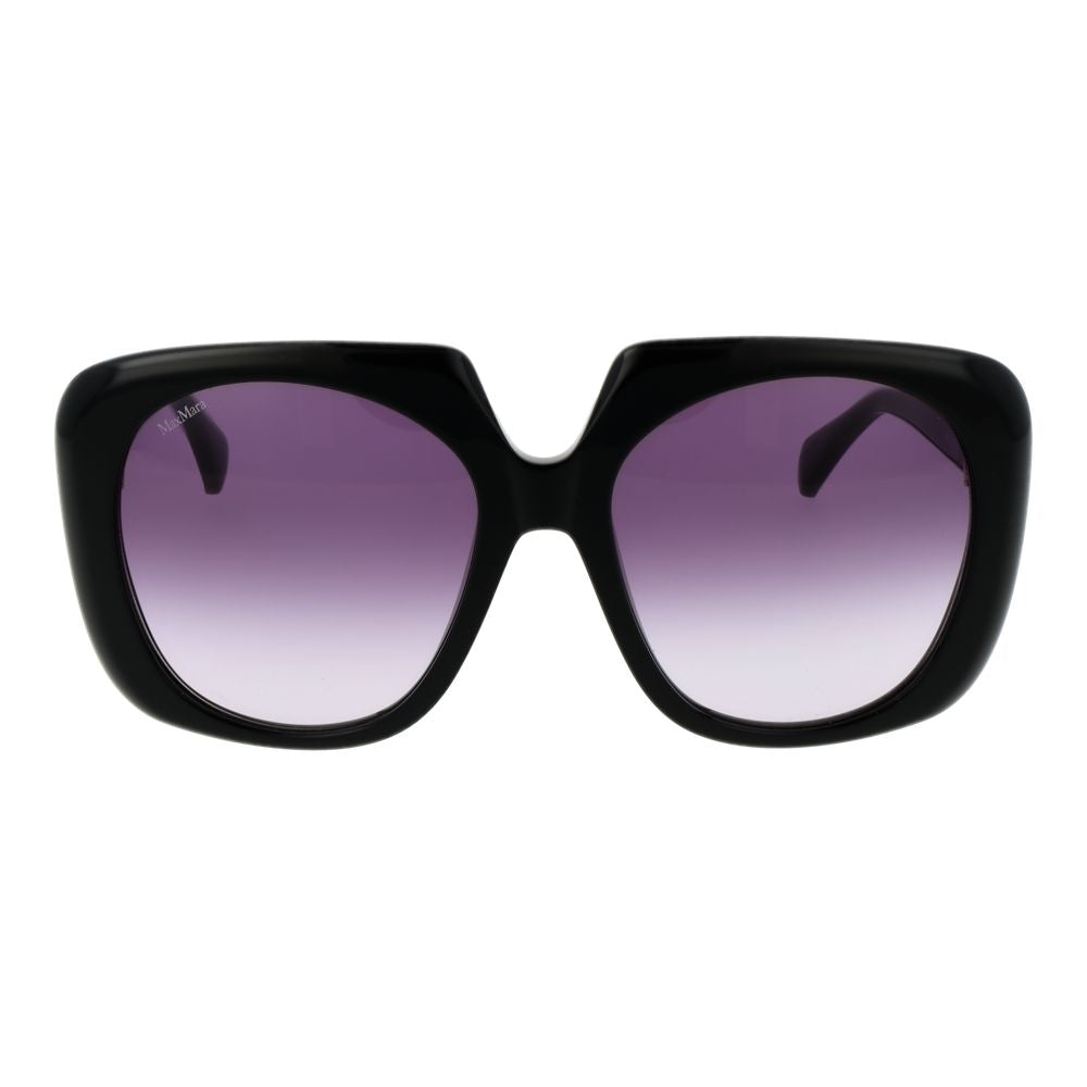 Experience the allure of Max Mara Black Plastic Sunglasses, where exquisite craftsmanship meets timeless elegance, perfect for the discerning connoisseur.