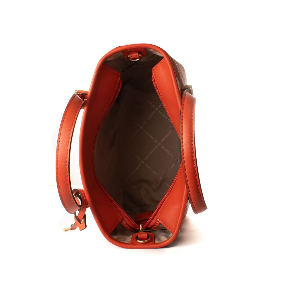 Discover the Michael Kors Orange Canvas Tote Bag from the Jet Set Travel collection, a symbol of artisanal luxury and vibrant elegance for the discerning individual.