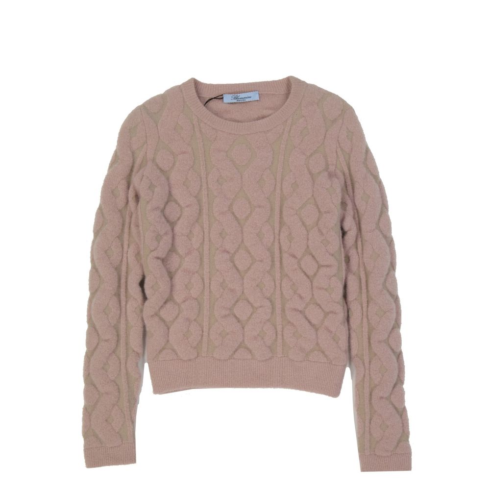 Elevate your wardrobe with the Blumarine Multicolor Mohair Sweatshirt, a luxurious blend of mohair and wool, embodying timeless elegance and artisanal craftsmanship.
