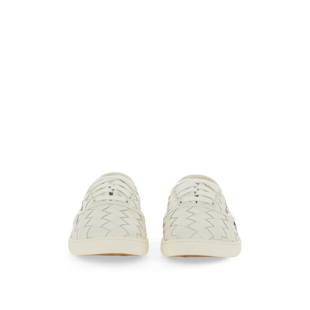 Bottega Veneta White Calfskin Low Top Sneakers – Artisanal Luxury