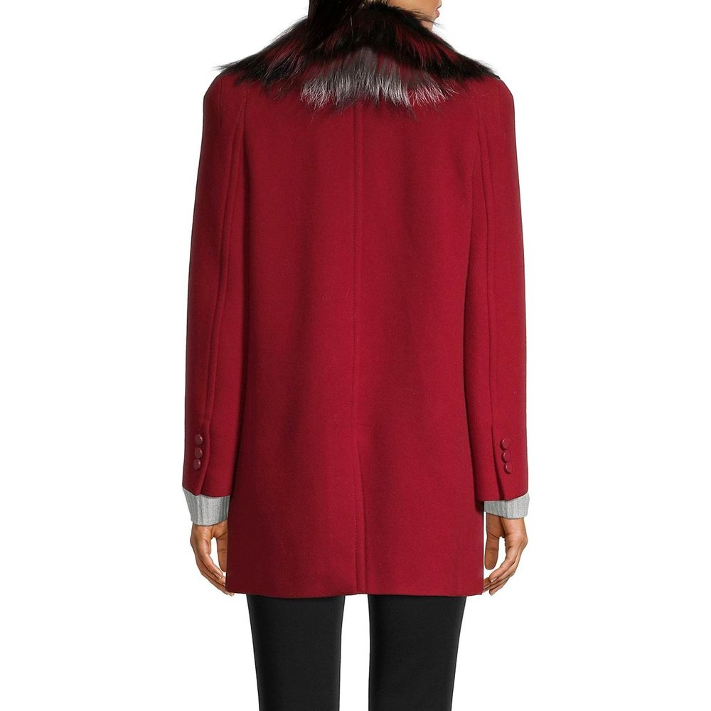 Indulge in the exquisite Fendi Multicolor Virgin Wool Coat, crafted from 100% virgin wool, embodying timeless elegance and luxurious versatility for any occasion.