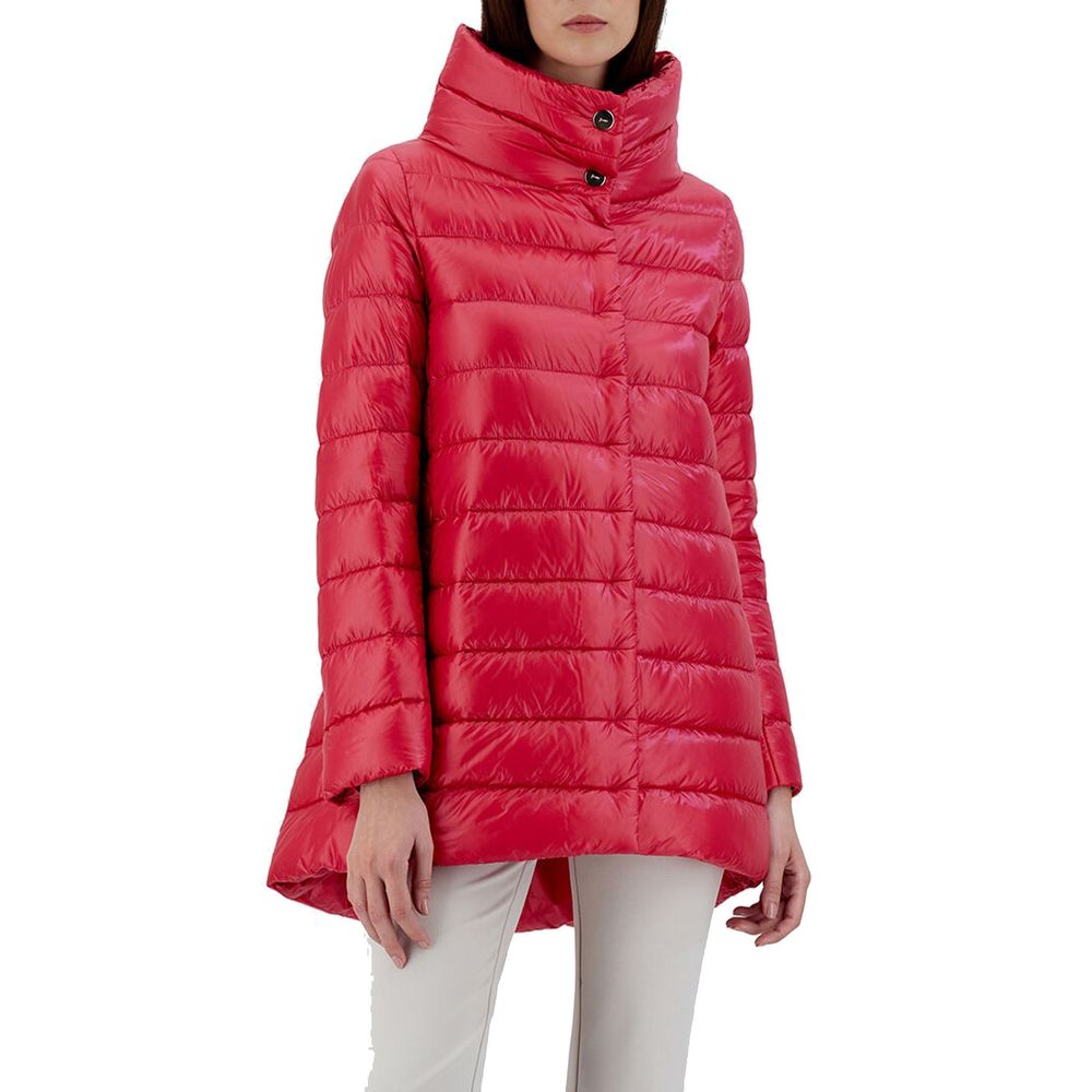 Indulge in the exquisite Herno Multicolor Polyamide Coat, a masterpiece of 100% polyamide and luxurious goose down, designed to elevate your style with unparalleled sophistication.