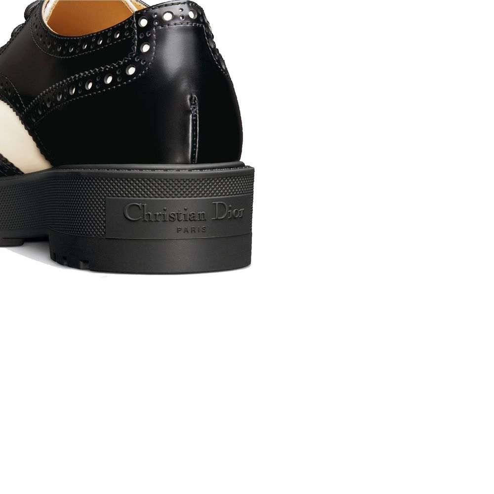 Dior Black Calfskin Oxfords And Derbies