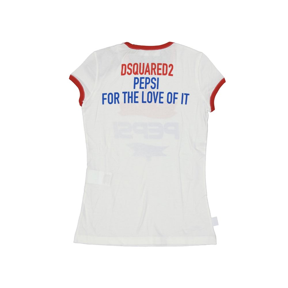 Dsquared² White Cotton T-Shirt - Artisanal Luxury Essential