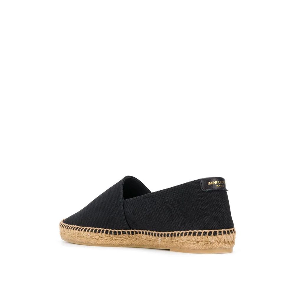 Saint Laurent Black Canvas Espadrilles