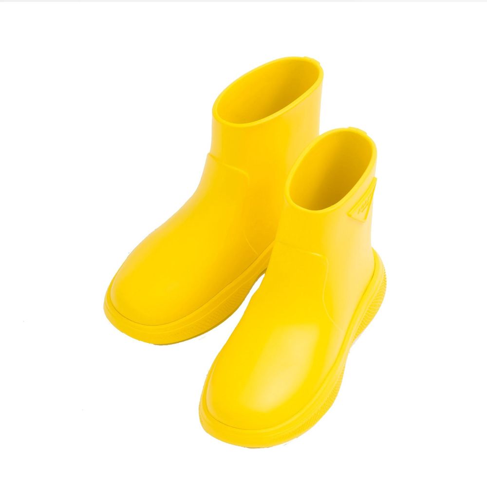 Elevate your style with Prada Bicolor Rubber Rain Boots, where exquisite craftsmanship meets luxurious functionality, perfect for any discerning occasion.