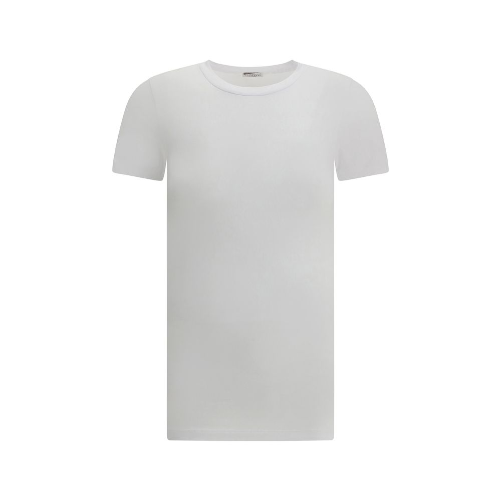 Brunello Cucinelli White Cotton T-Shirt, Timeless Luxury Couture