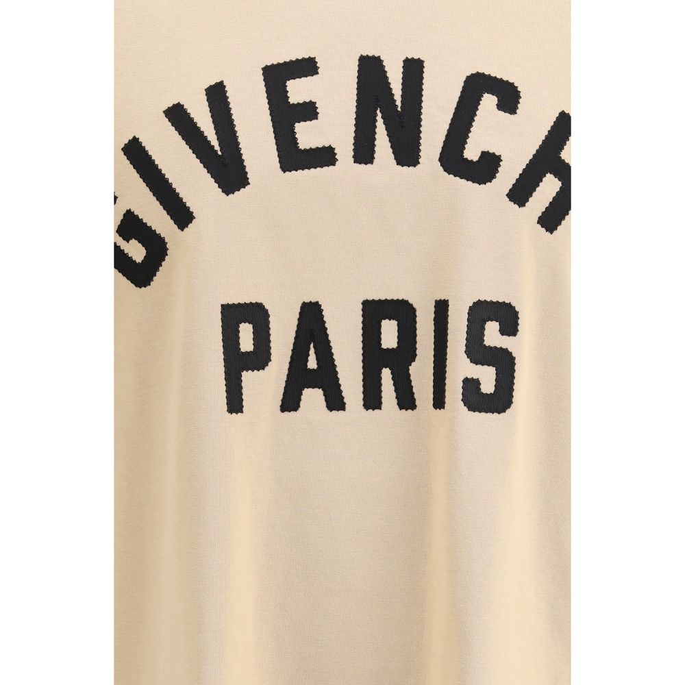 Givenchy Beige Cotton T-Shirt | Artisanal Luxury Redefined