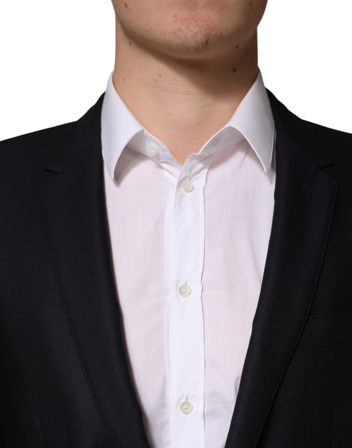 Elevate your wardrobe with the Dolce & Gabbana Black MARTINI Blazer, a masterpiece of Italian craftsmanship in luxurious virgin wool, perfect for the discerning individual.
