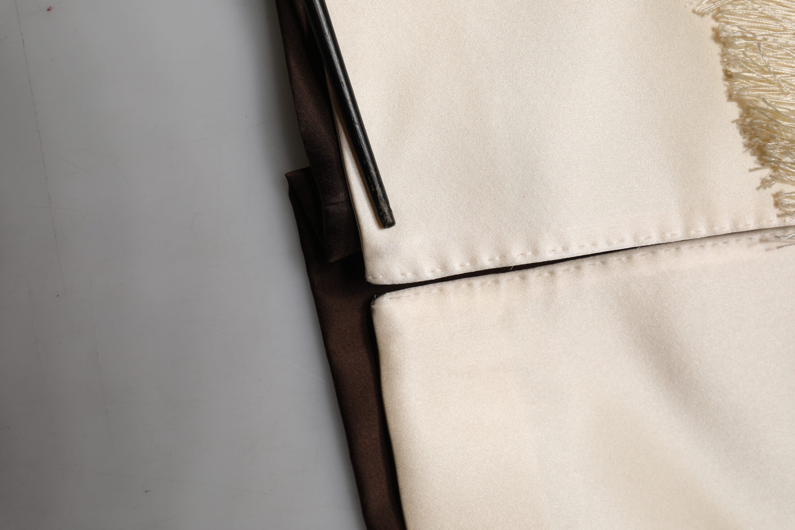 Dolce & Gabbana Brown Cream Lounge Bathrobe Jacket - Artisanal Luxury