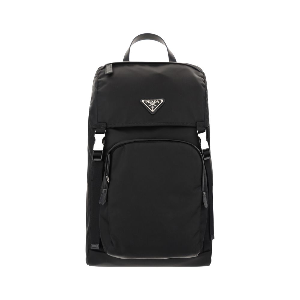 Discover the Prada Black Recycled Polyamide Backpack from the SS26 collection, where sustainable luxury meets exquisite craftsmanship, perfect for the discerning individual.