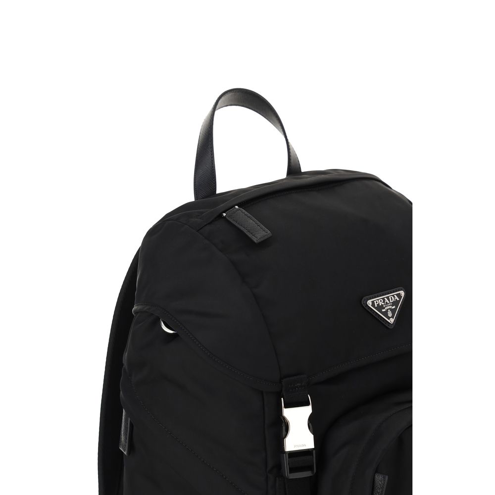 Discover the Prada Black Recycled Polyamide Backpack from the SS26 collection, where luxury meets sustainability in exquisite craftsmanship and timeless elegance.