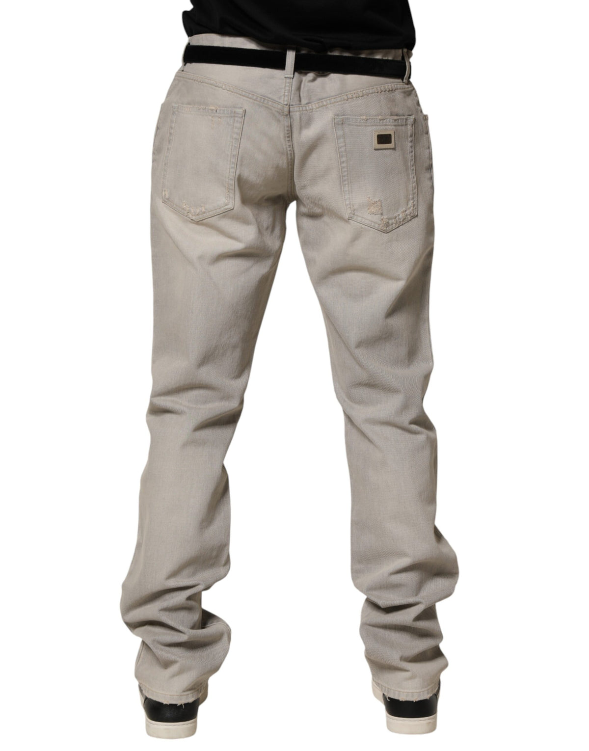 Dolce & Gabbana Light Gray Denim Trouser Jeans - Artisanal Luxury