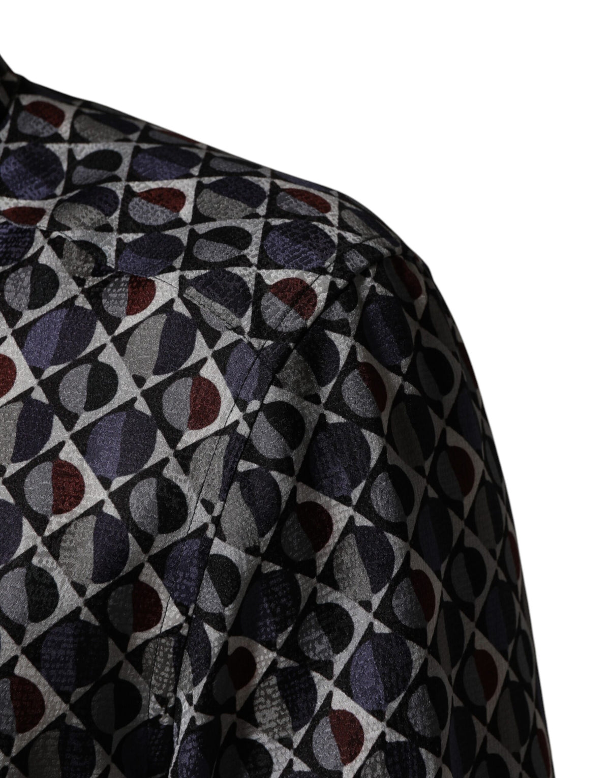 Indulge in the exquisite elegance of the Dolce & Gabbana Multicolor Patterned Collared GOLD Men Dress Shirt, a luxurious silk masterpiece that embodies refined sophistication and Italian craftsmanship.