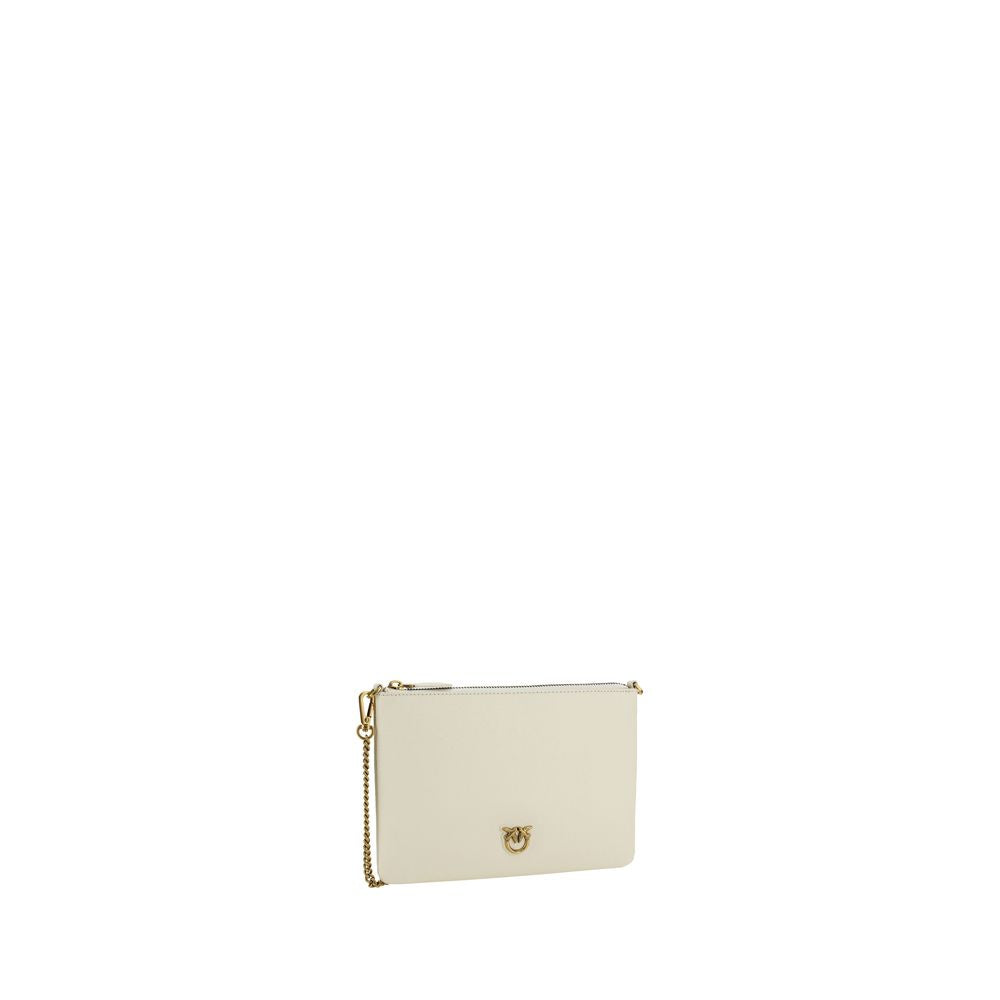 Elevate your style with the PINKO Cream Calf Leather Bos Taurus Shoulder Bag from the SS26 collection, a testament to Italian craftsmanship and timeless elegance.