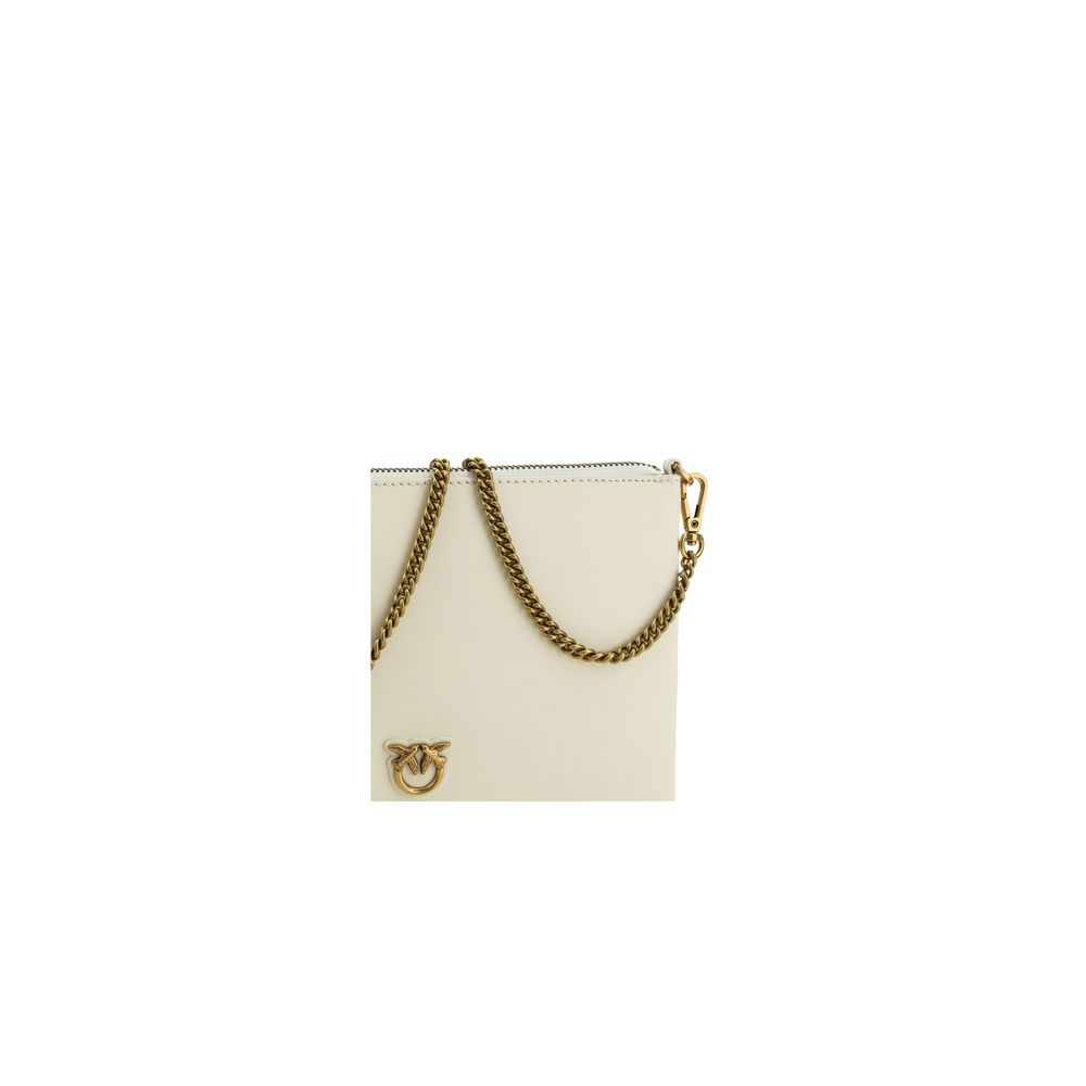 Elevate your style with the PINKO Cream Calf Leather Bos Taurus Shoulder Bag from the SS26 collection, a masterpiece of Italian craftsmanship that embodies timeless elegance and sophistication.