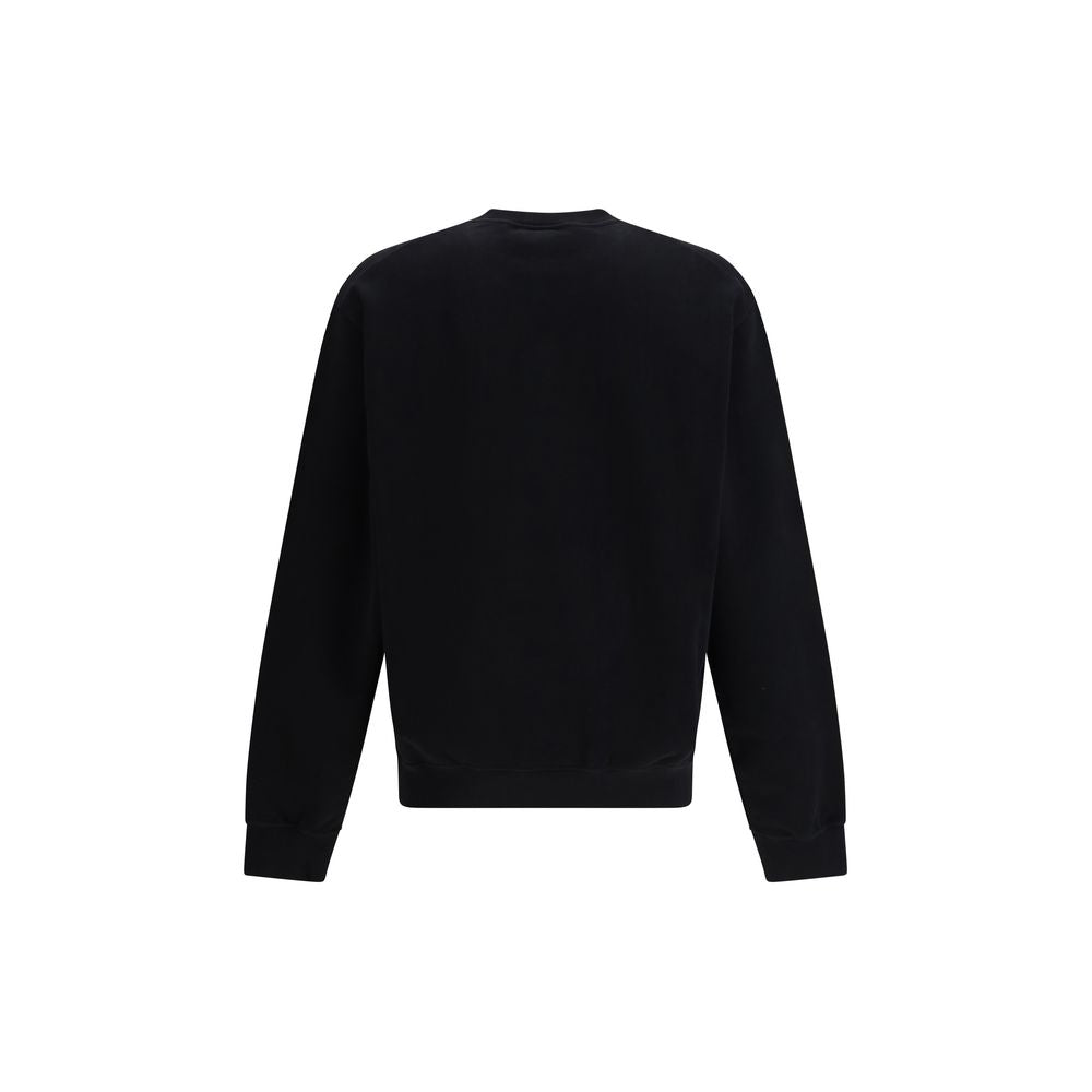 Dsquared² Black Cotton Sweatshirt - Elevate Your Luxe Wardrobe